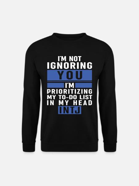 Intj-persönlichkeit: Introvertierte - Unisex Pullover - Schwarz