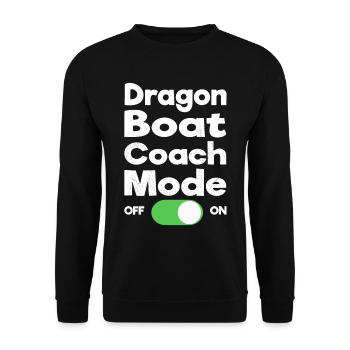 Lustiges Drachenboot-paddel - Unisex Pullover - Schwarz - Vorne - Alina (178cm) & Michal (187cm)