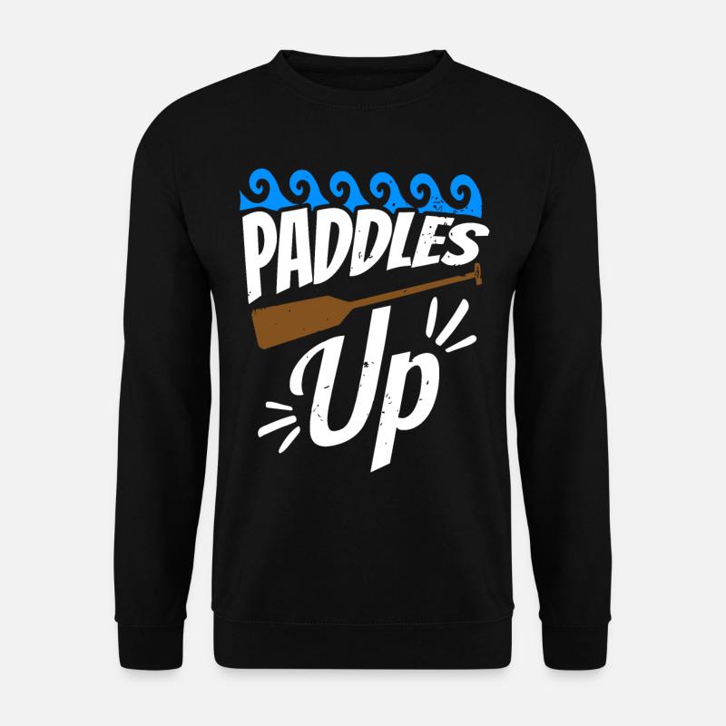 Lustiges Drachenboot-paddel - Unisex Pullover - Schwarz