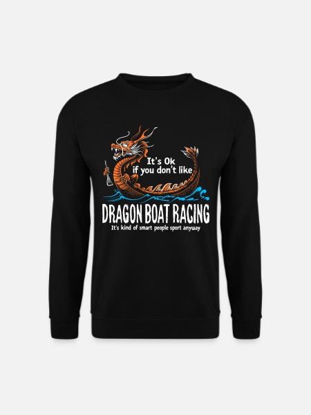 Funny Dragon Boat Paddle - Unisex Sweatshirt - black