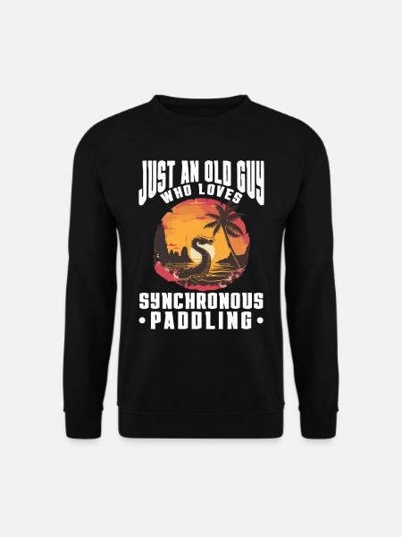 Lustiges Drachenboot-paddel - Unisex Pullover - Schwarz