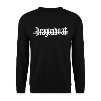 Lustiges Drachenboot-paddel - Unisex Pullover - Schwarz - Vorne - Alina (178cm) & Michal (187cm)