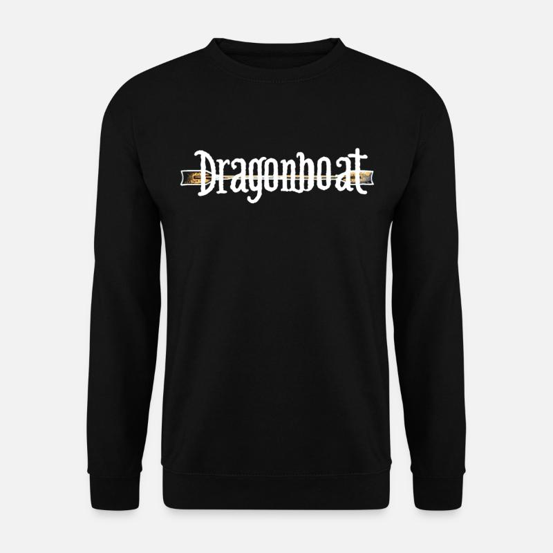 Lustiges Drachenboot-paddel - Unisex Pullover - Schwarz