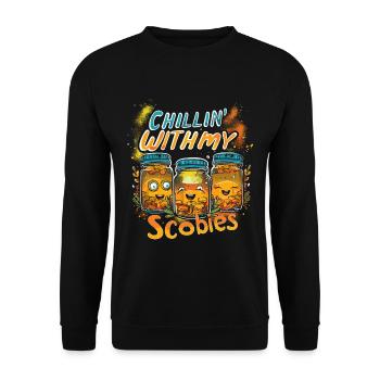 Kombucha Maker Kombucha Tee liebhaber - Unisex Pullover - Schwarz - Vorne - Alina (178cm) & Michal (187cm)