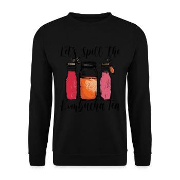 Kombucha Maker Kombucha Tee liebhaber - Unisex Pullover - Schwarz - Vorne - Alina (178cm) & Michal (187cm)