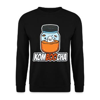 Kombucha Maker Kombucha Tee liebhaber - Unisex Pullover - Schwarz - Vorne - Alina (178cm) & Michal (187cm)