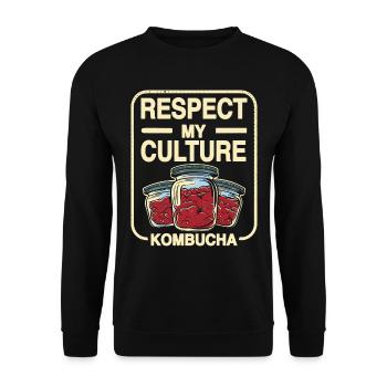 Kombucha Maker Kombucha Tee liebhaber - Unisex Pullover - Schwarz - Vorne - Alina (178cm) & Michal (187cm)