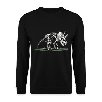 The Humor of Paleontology Dinosaurs - Unisex Sweatshirt - black - Front - Alina (178cm) & Michal (187cm)