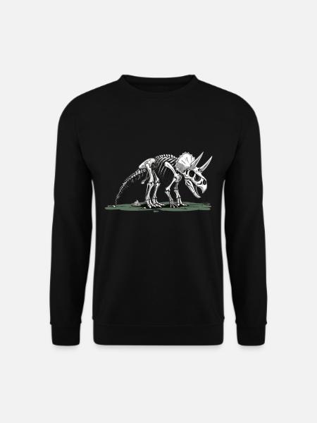 Der Humor Der Paläontologie Dinosaurier - Unisex Pullover - Schwarz