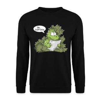 The Humor of Paleontology Dinosaurs - Unisex Sweatshirt - black - Front - Alina (178cm) & Michal (187cm)