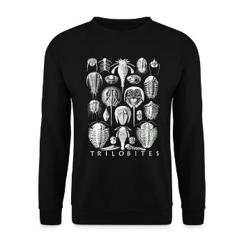 The Humor of Paleontology Dinosaurs - Unisex Sweatshirt - black - Front - Alina (178cm) & Michal (187cm)