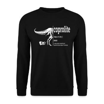 The Humor of Paleontology Dinosaurs - Unisex Sweatshirt - black - Front - Alina (178cm) & Michal (187cm)