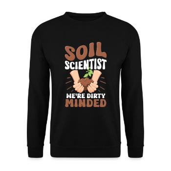 Dear Soil Science Agricultural Scientist - Unisex Sweatshirt - black - Front - Alina (178cm) & Michal (187cm)