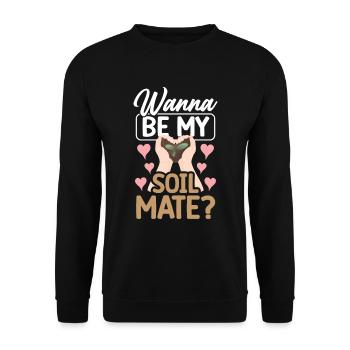Dear Soil Science Agricultural Scientist - Unisex Sweatshirt - black - Front - Alina (178cm) & Michal (187cm)