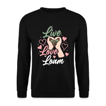Dear Soil Science Agricultural Scientist - Unisex Sweatshirt - black - Front - Alina (178cm) & Michal (187cm)