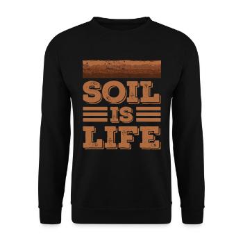 Dear Soil Science Agricultural Scientist - Unisex Sweatshirt - black - Front - Alina (178cm) & Michal (187cm)