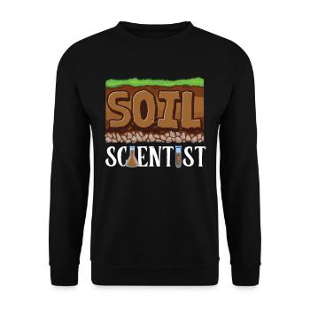 Dear Soil Science Agricultural Scientist - Unisex Sweatshirt - black - Front - Alina (178cm) & Michal (187cm)