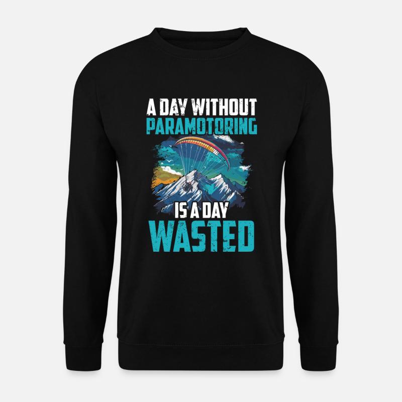 Flugschirm motorschirm paramotoring - Unisex Pullover - Schwarz