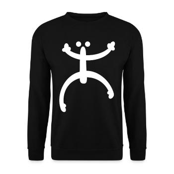 Coqui Frosch Symbol Taino Boricua Puerto - Unisex Pullover - Schwarz - Vorne - Alina (178cm) & Michal (187cm)