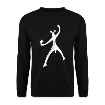 Coqui Frosch Symbol Taino Boricua Puerto - Unisex Pullover - Schwarz - Vorne - Alina (178cm) & Michal (187cm)