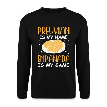 Mexican Venezuelan Empanada - Unisex Sweatshirt - black - Front - Alina (178cm) & Michal (187cm)