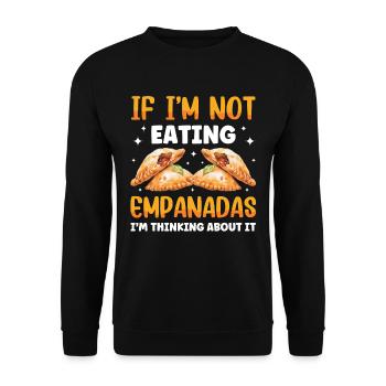 Mexican Venezuelan Empanada - Unisex Sweatshirt - black - Front - Alina (178cm) & Michal (187cm)