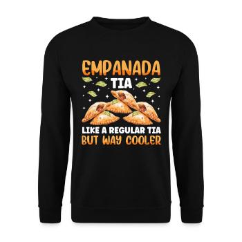 Mexican Venezuelan Empanada - Unisex Sweatshirt - black - Front - Alina (178cm) & Michal (187cm)