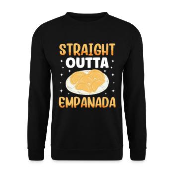 Mexican Venezuelan Empanada - Unisex Sweatshirt - black - Front - Alina (178cm) & Michal (187cm)