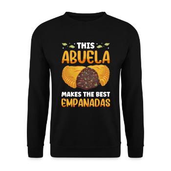 Mexican Venezuelan Empanada - Unisex Sweatshirt - black - Front - Alina (178cm) & Michal (187cm)