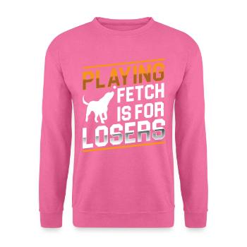 Flyball Canine Sport Agility Parcour Dog - Unisex Pullover - Pink - Vorne