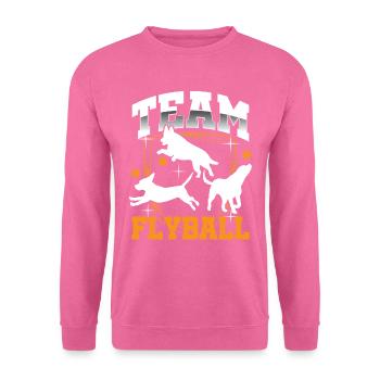 Flyball Canine Sport Agility Parcour Dog - Unisex Pullover - Pink - Vorne