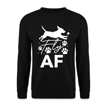 Flyball Canine Sport Agility Parcour Dog - Unisex Pullover - Schwarz - Vorne - Alina (178cm) & Michal (187cm)