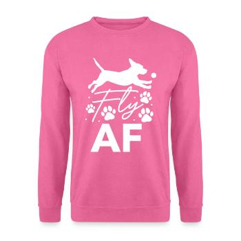 Flyball Canine Sport Agility Parcour Dog - Unisex Pullover - Pink - Vorne