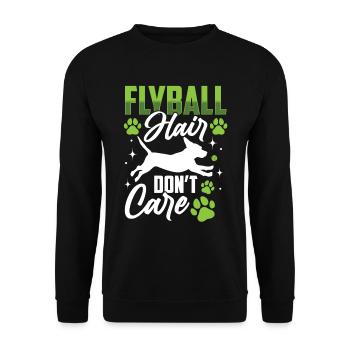 Flyball Canine Sport Agility Parcour Dog - Unisex Pullover - Schwarz - Vorne - Alina (178cm) & Michal (187cm)