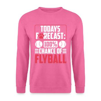 Flyball Canine Sport Agility Parcour Dog - Unisex Pullover - Pink - Vorne