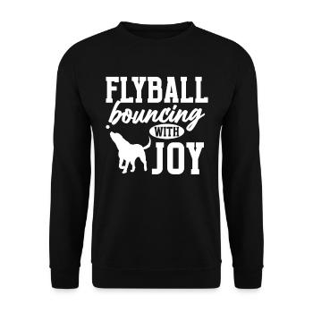 Flyball Canine Sport Agility Parcour Dog - Unisex Pullover - Schwarz - Vorne - Alina (178cm) & Michal (187cm)