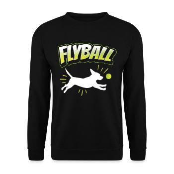 Flyball Canine Sport Agility Parcour Dog - Unisex Pullover - Schwarz - Vorne - Alina (178cm) & Michal (187cm)