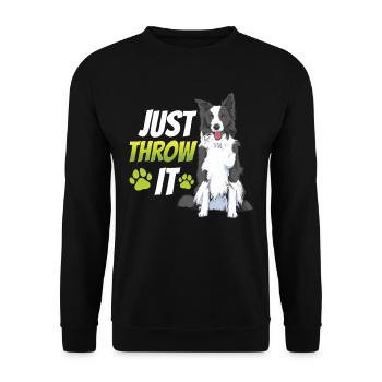 Flyball Canine Sport Agility Parcour Dog - Unisex Pullover - Schwarz - Vorne - Alina (178cm) & Michal (187cm)