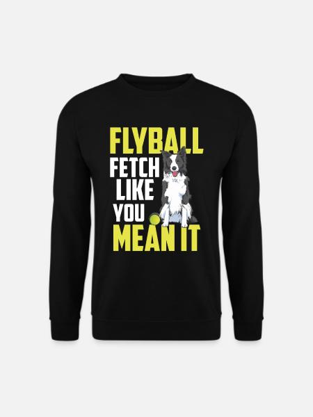 Flyball Canine Sport Agility Parcour Dog - Unisex sweater - sort