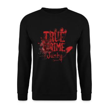Murder Mystery Dinner plays the victim - Unisex Sweatshirt - black - Front - Alina (178cm) & Michal (187cm)