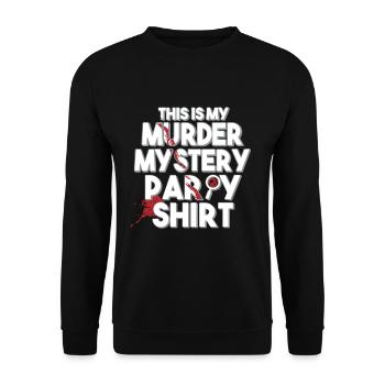 Murder Mystery Dinner plays the victim - Unisex Sweatshirt - black - Front - Alina (178cm) & Michal (187cm)