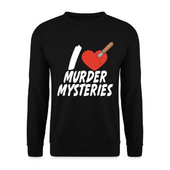 Murder Mystery Dinner plays the victim - Unisex Sweatshirt - black - Front - Alina (178cm) & Michal (187cm)