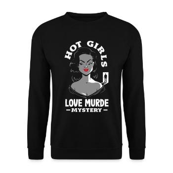 Murder Mystery Dinner, Murder Mystery Dinner - Unisex Sweatshirt - black - Front - Alina (178cm) & Michal (187cm)