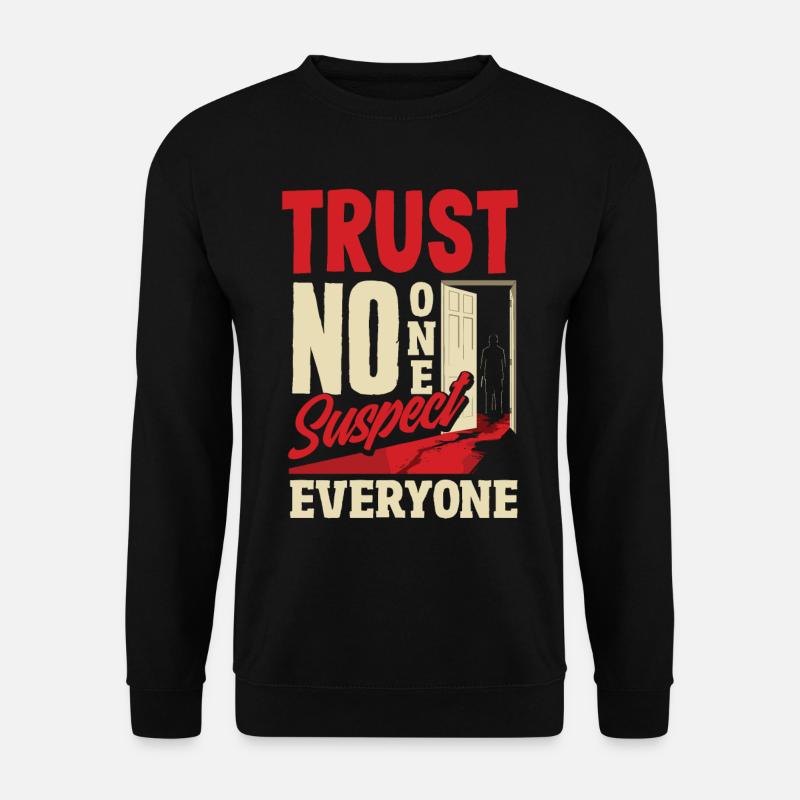 Krimidinner, Krimi-dinner - Unisex Pullover - Schwarz