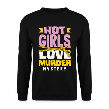 Murder Mystery Dinner, Murder Mystery Dinner - Unisex Sweatshirt - black - Front - Alina (178cm) & Michal (187cm)