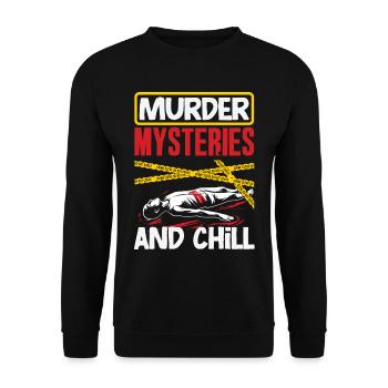 Murder Mystery Dinner, Murder Mystery Dinner - Unisex Sweatshirt - black - Front - Alina (178cm) & Michal (187cm)