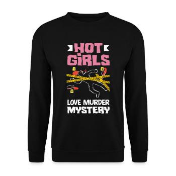 Murder Mystery Dinner, Murder Mystery Dinner - Unisex Sweatshirt - black - Front - Alina (178cm) & Michal (187cm)
