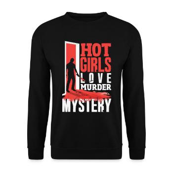 Murder Mystery Dinner, Murder Mystery Dinner - Unisex Sweatshirt - black - Front - Alina (178cm) & Michal (187cm)
