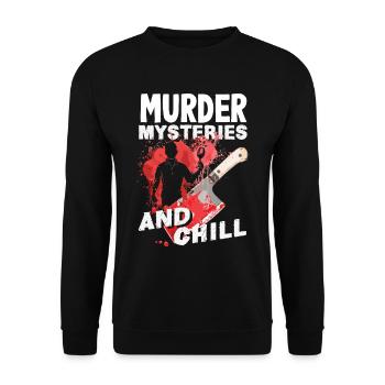 Murder Mystery Dinner, Murder Mystery Dinner - Unisex Sweatshirt - black - Front - Alina (178cm) & Michal (187cm)