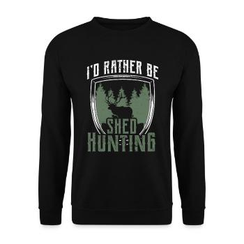 Scale Hunting Scale Hunter Hunting - Unisex Sweatshirt - black - Front - Alina (178cm) & Michal (187cm)